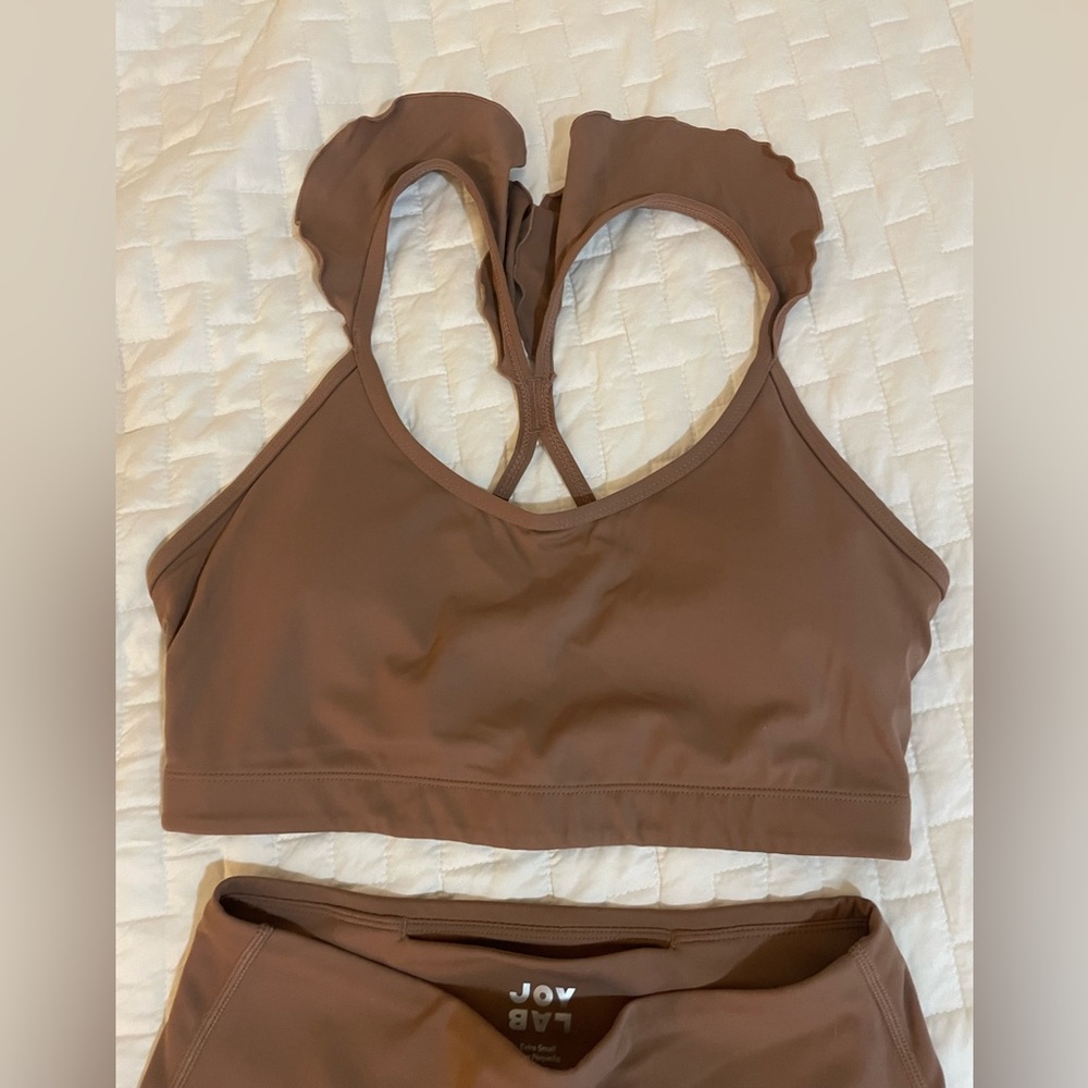 JoyLab Brown Flare Pants & Top Set - Picture 5 of 8
